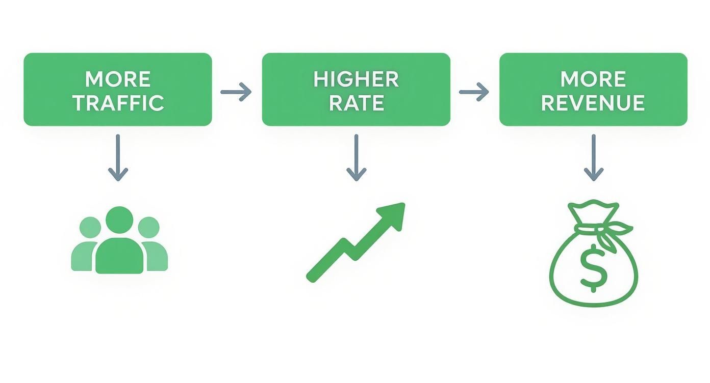 Infographic about improve ecommerce conversion rate