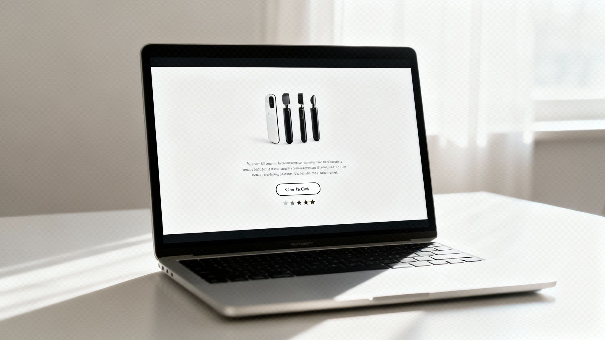 A person holding a smartphone and shopping online in a cozy living room setting.