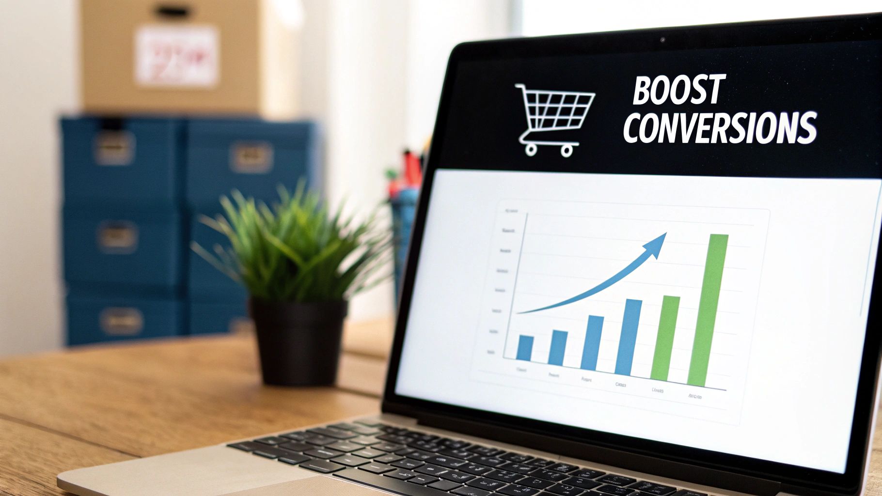 Person analyzing charts and graphs on multiple screens, symbolizing ecommerce conversion rate optimization