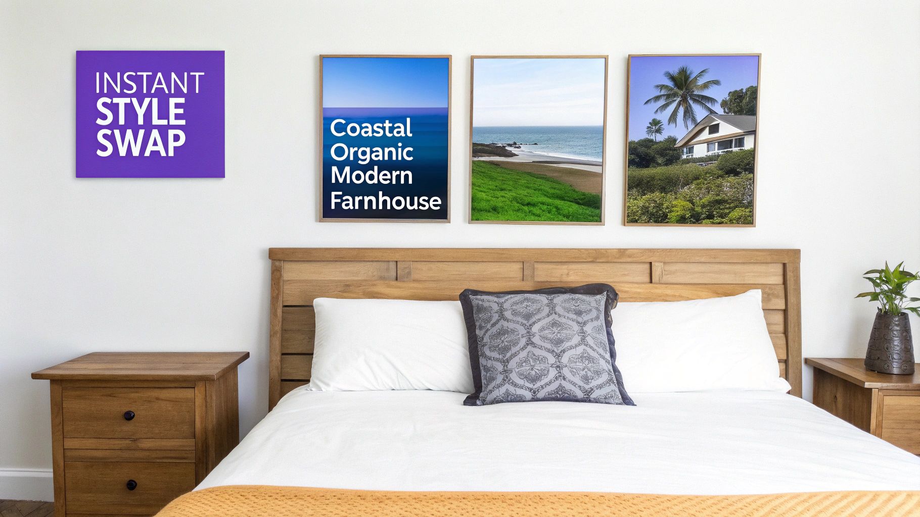 A hyper-realistic photo of a living room styled in a coastal grandmother aesthetic using AI