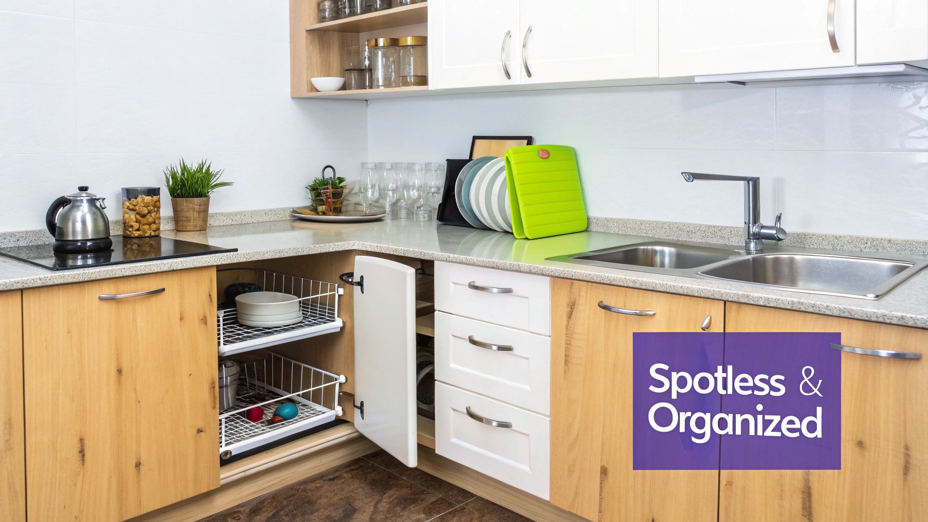 Optimize Kitchen and Bathroom Cleanliness and Organization