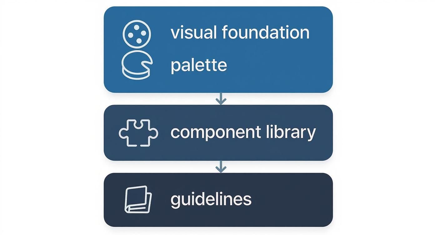 Infographic about what is design system