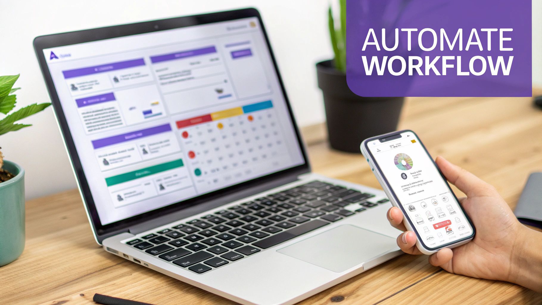 An AI-powered dashboard showing automated workflows and lead management for real estate agents.