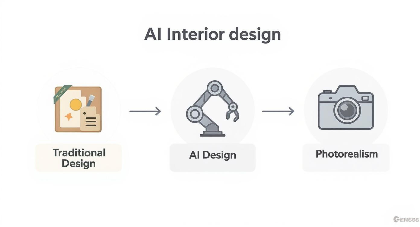 Infographic about ai powered interior design tools