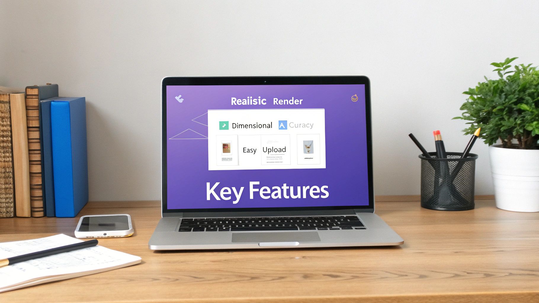 An AI-generated image showing a detailed and realistic living room interior design.
