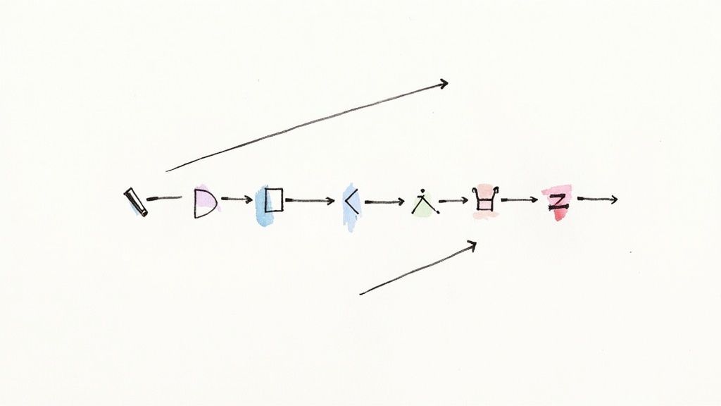A digital interface showing repeated card layouts and button styles, illustrating visual rhythm and unity.