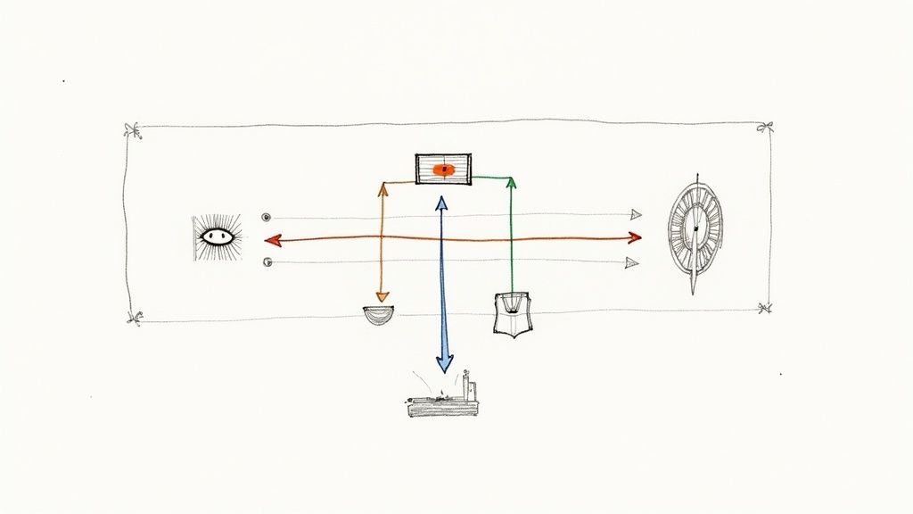 A visually striking abstract image showcasing balanced art design patterns with shapes and lines.