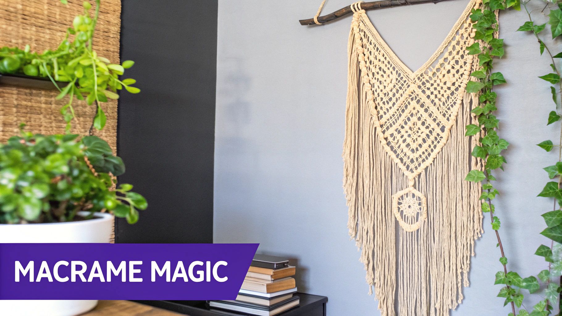 Macramé Wall Hangings and Plant Hangers