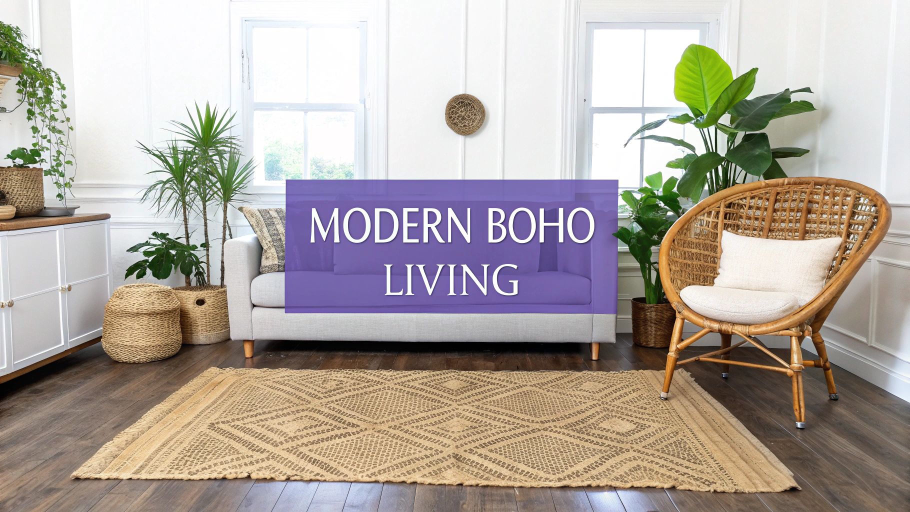 Create Your Minimalist Modern Boho Living Room