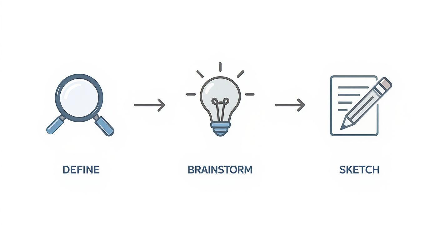 Infographic about create an icon