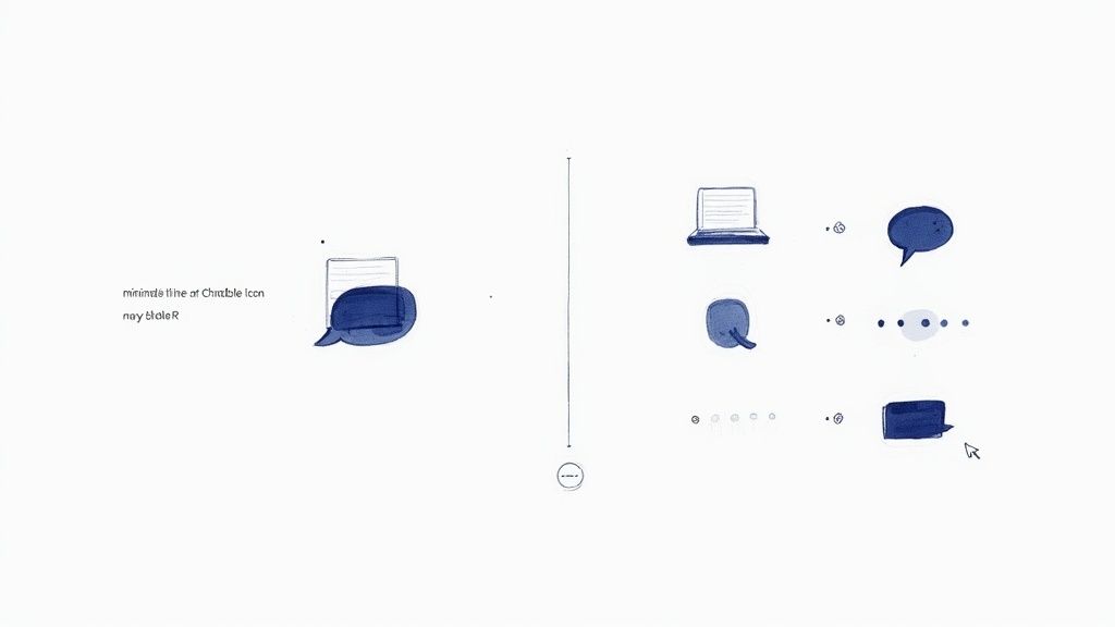 A screenshot of the VibeIcons homepage, showing the AI icon generation interface.