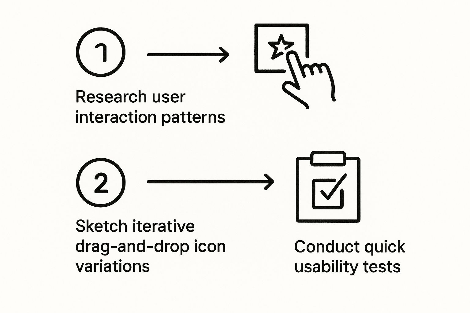 Infographic about drag drop icon