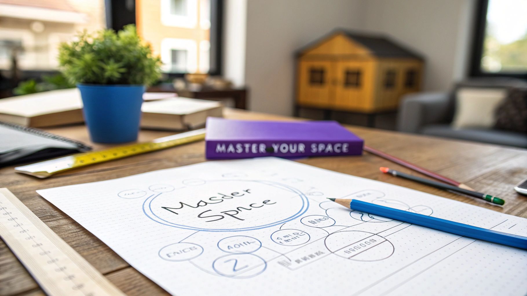 Master Your Space with an Interior Design Bubble Diagram