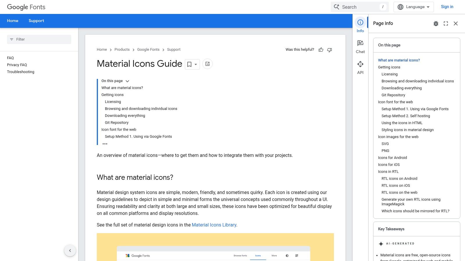 Google Material Icons