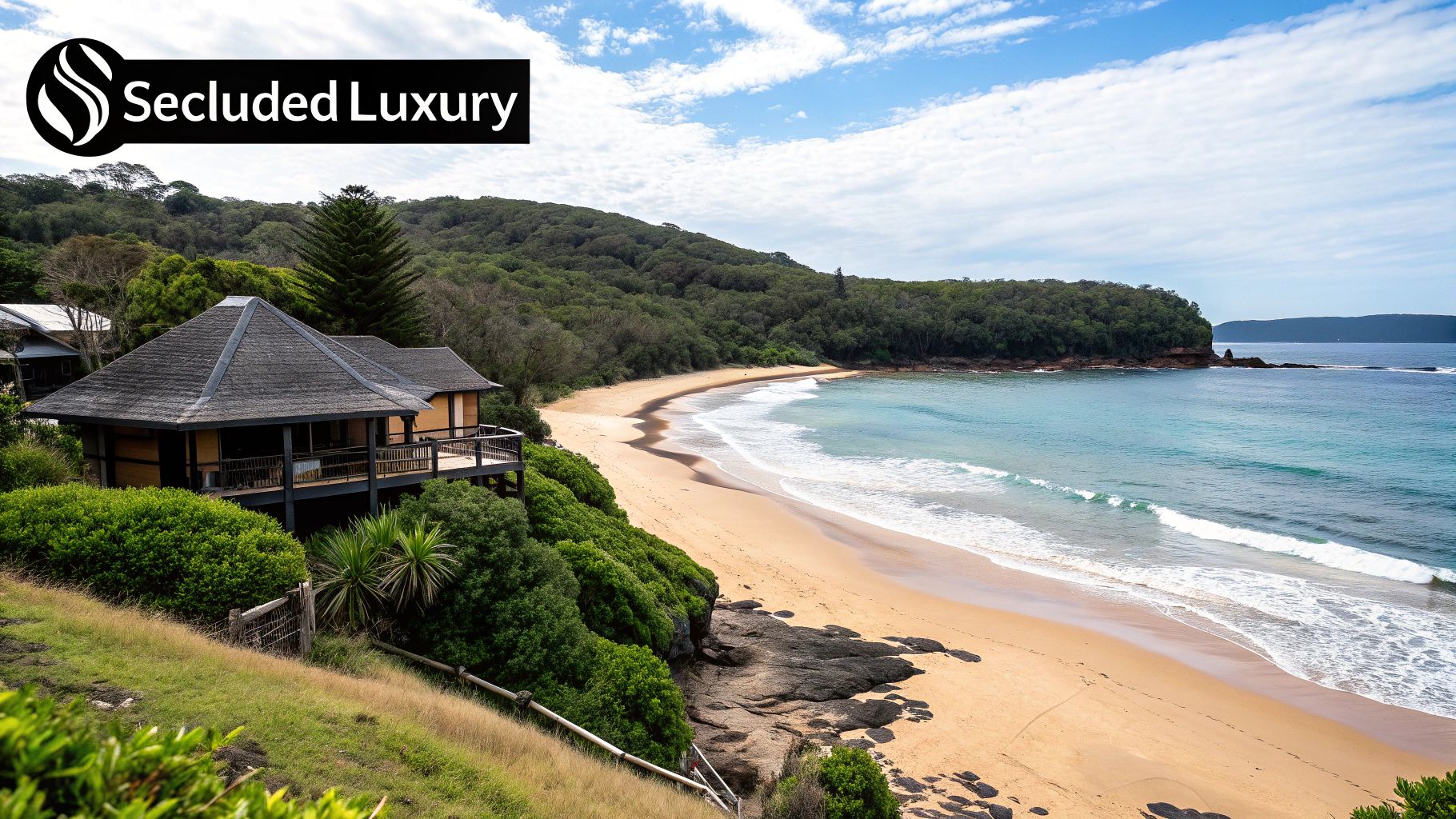 Lush gardens and cottages at Chivla Beach Resort