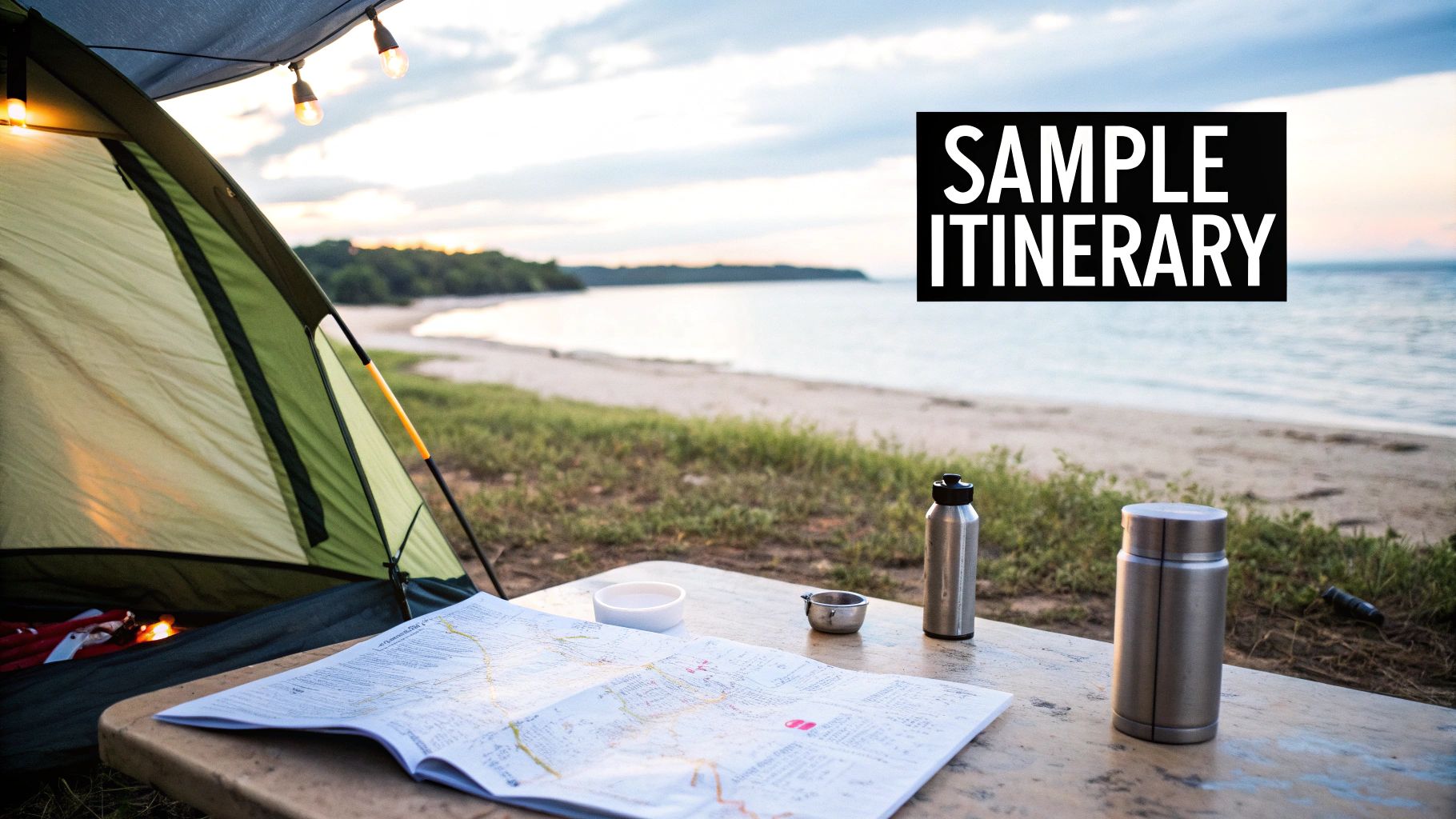 A family enjoying a bonfire at a campsite in Goa