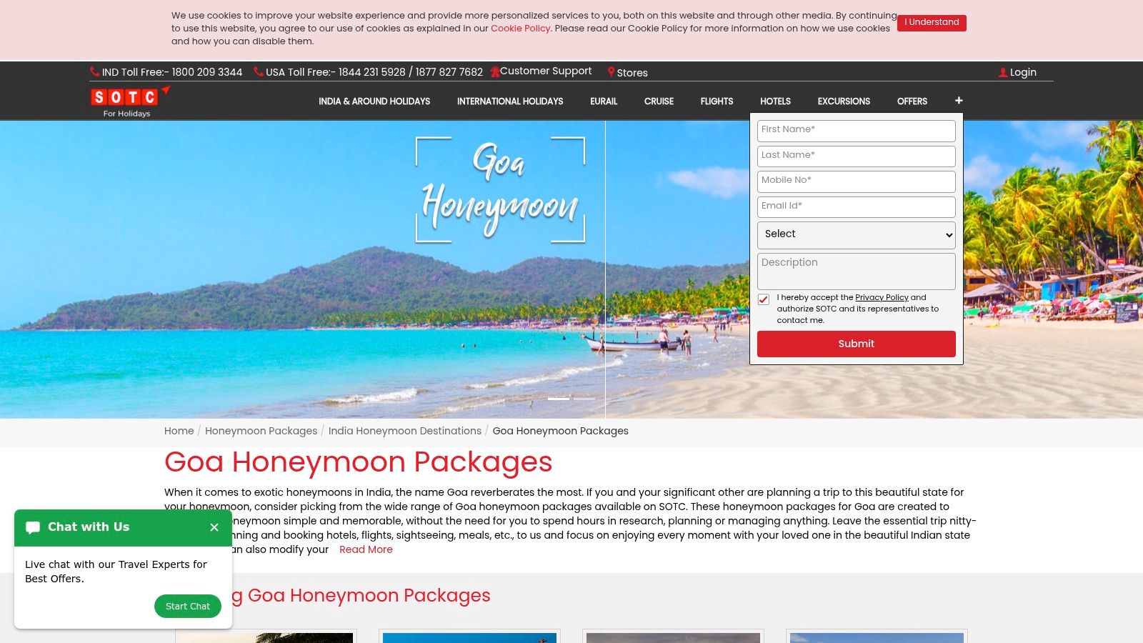 7 Best Honeymoon Packages in Goa for a Romantic 2025 Trip 3 SOTC