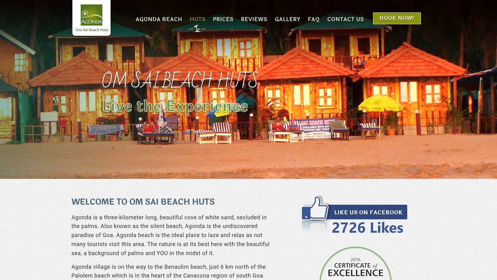 Finding the 7 Best Beach Shacks in Goa for 2025 5 Om Sai Beach Huts (Agonda) / AgondaGoa.com