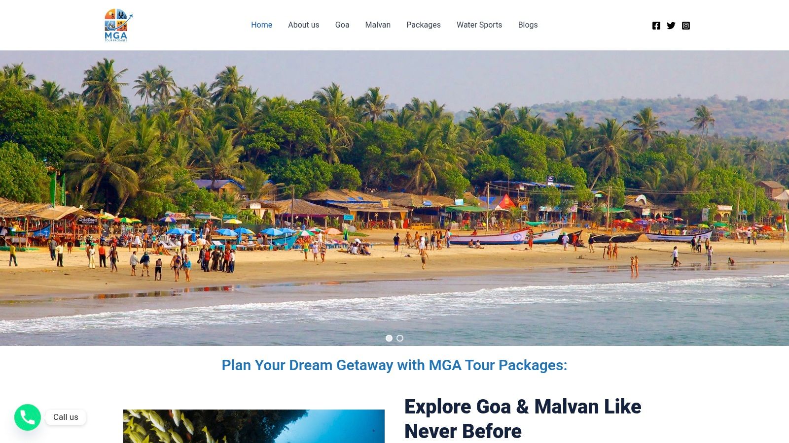 MGA Tour Packages – Best & Exclusive Goa Tour Package