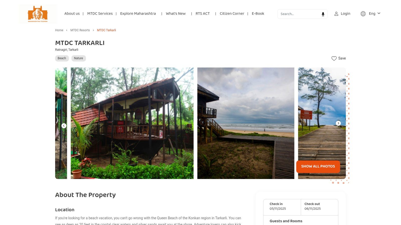 Maharashtra Tourism Development Corporation (MTDC)