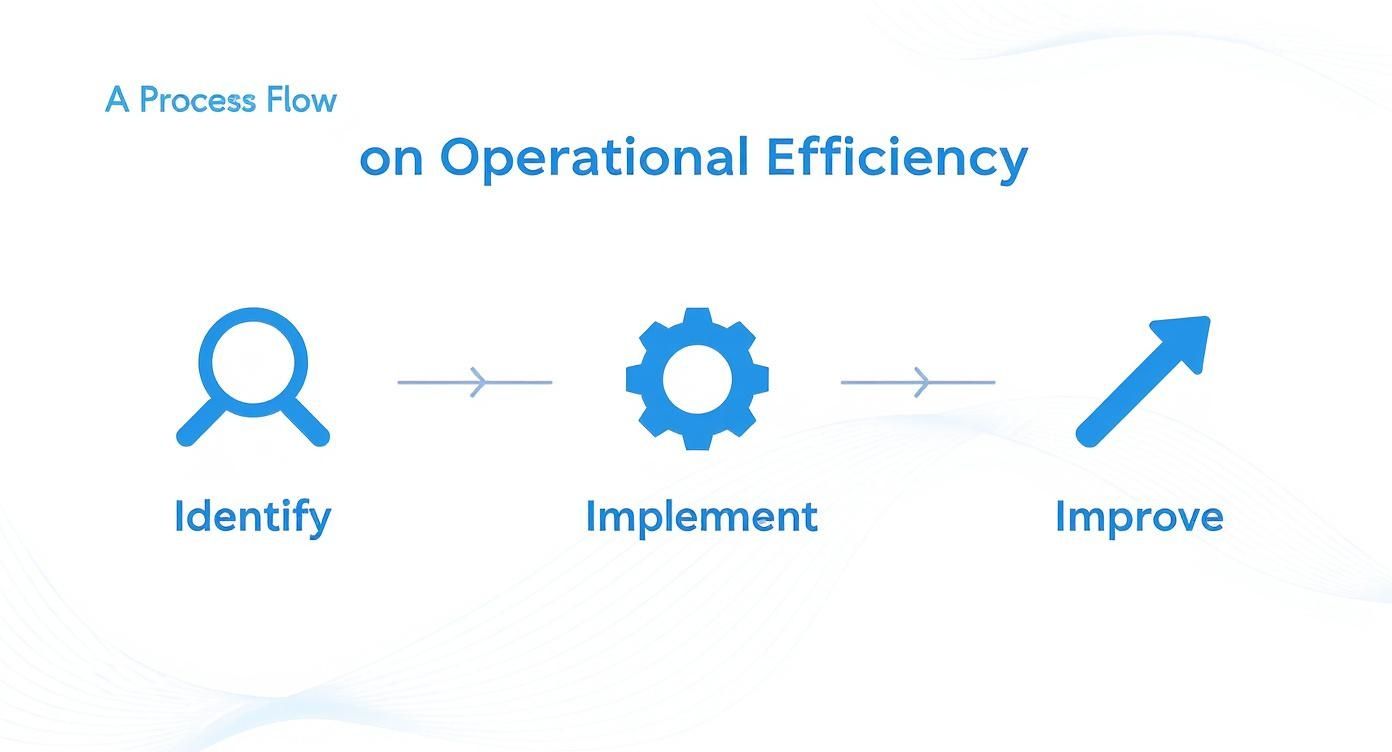 Infographic about how to improve operational efficiency