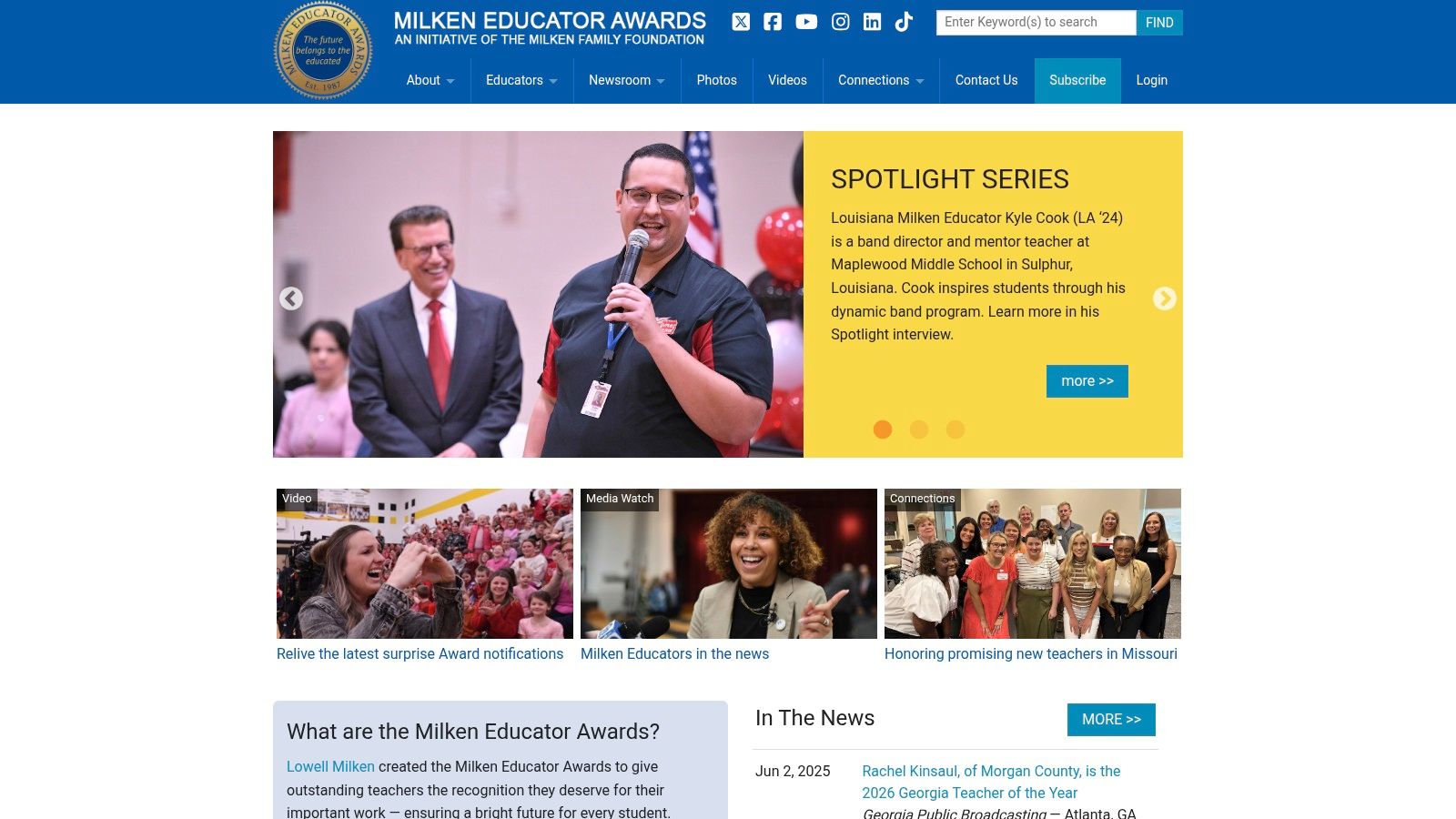 Milken Educator Awards