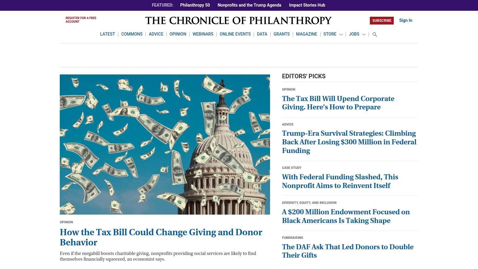 The Chronicle of Philanthropy