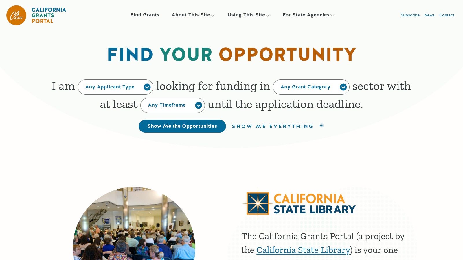 California Grants Portal (State of California)
