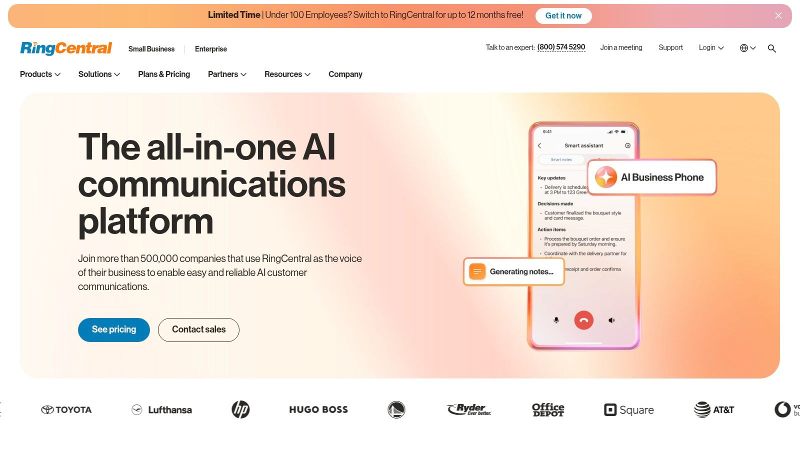 RingCentral (MVP unified communications)