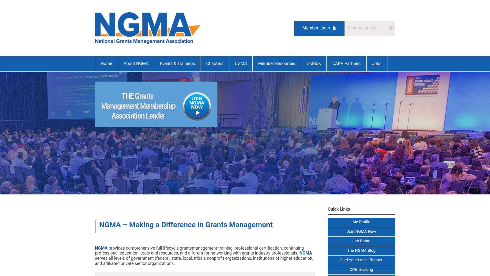 National Grants Management Association (NGMA)
