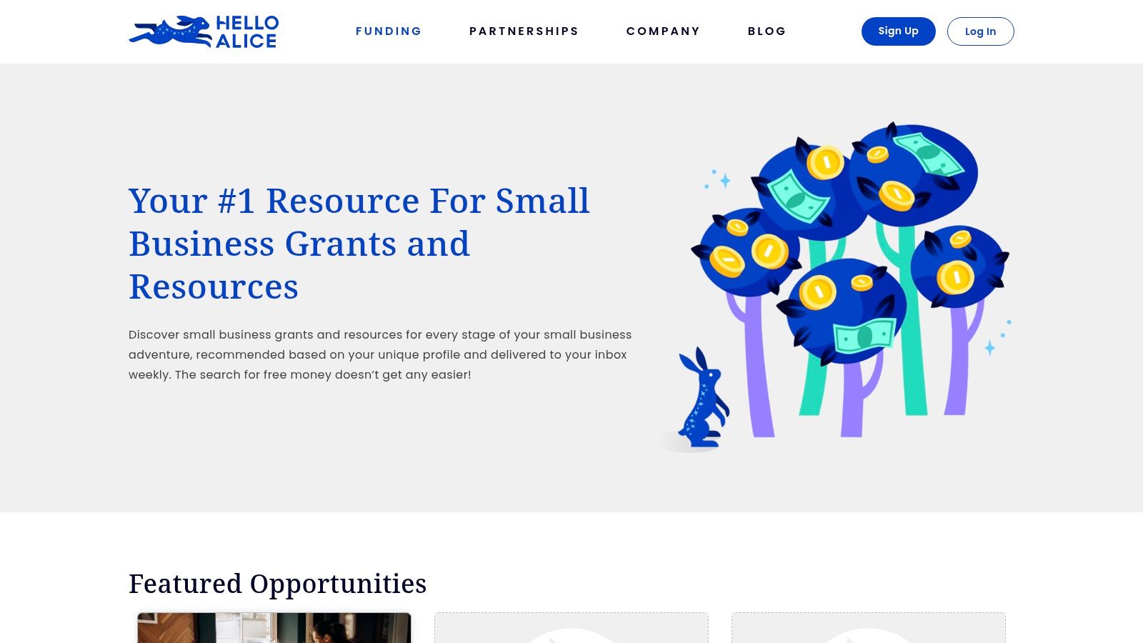 Hello Alice – Small Business Grants & Funding Center