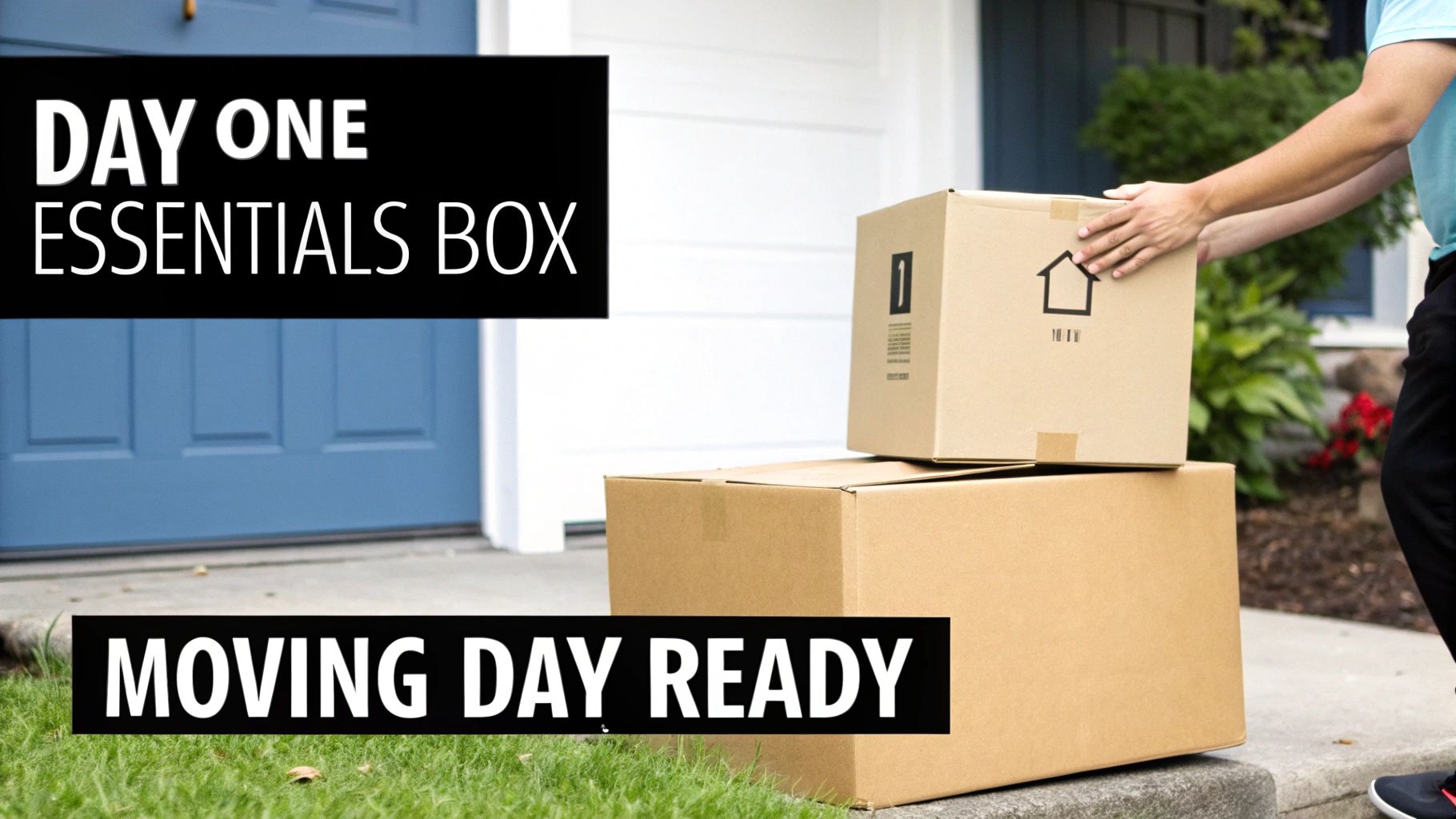 A neatly packed moving box with clear labels, ready for movers.