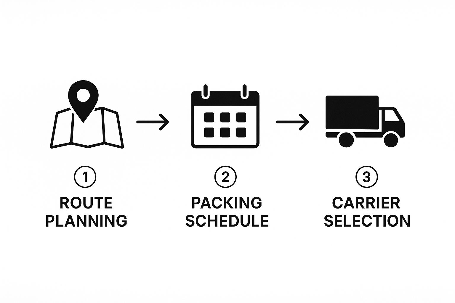 Infographic about long distance movers