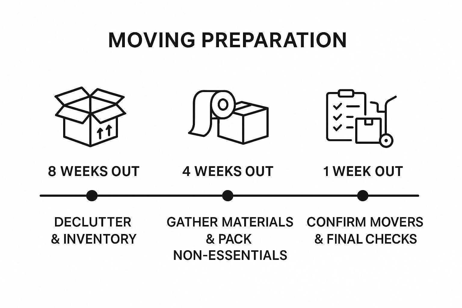 Infographic about long distance removalists