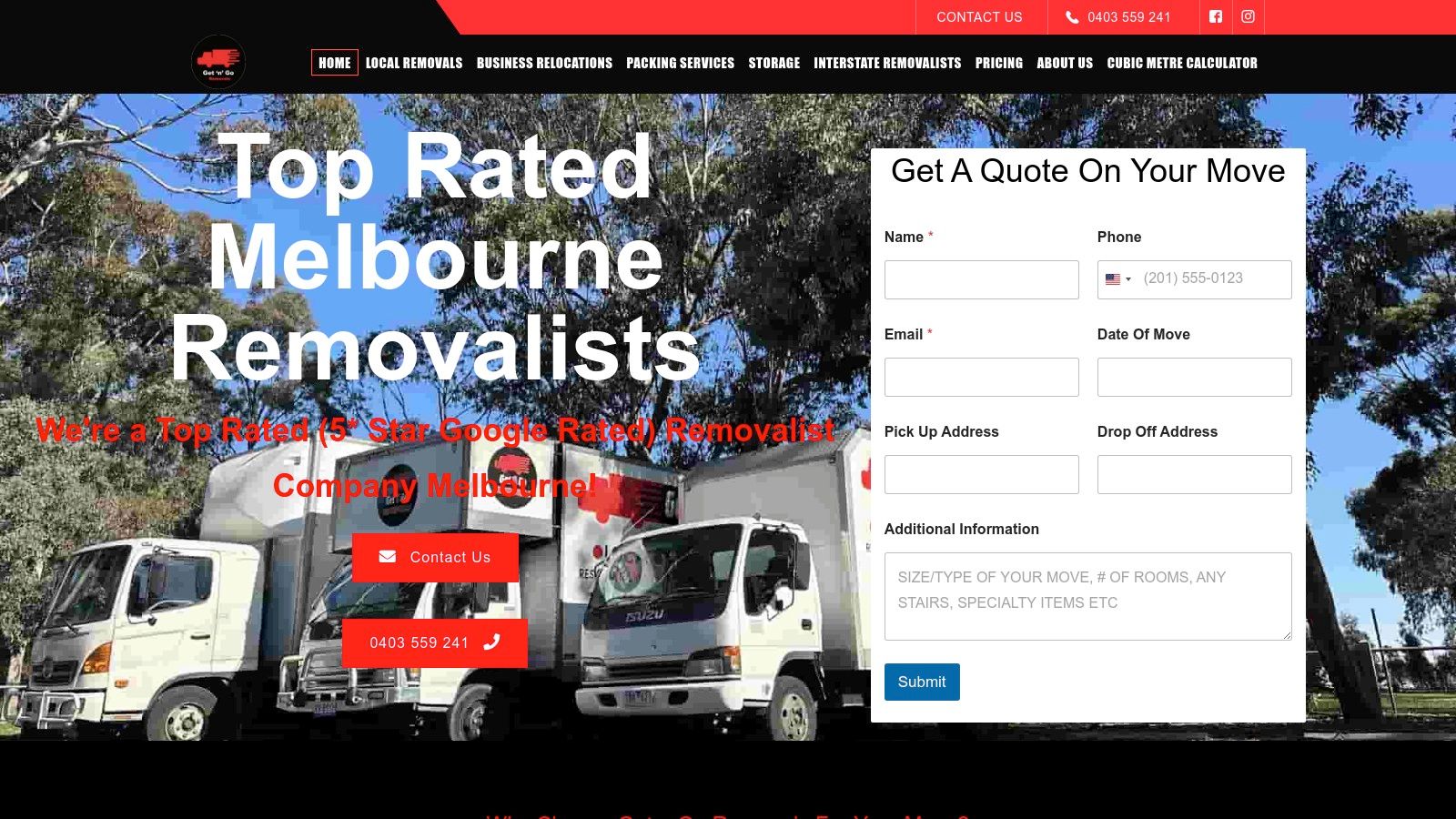 Get n Go Removals Melbourne loading a truck
