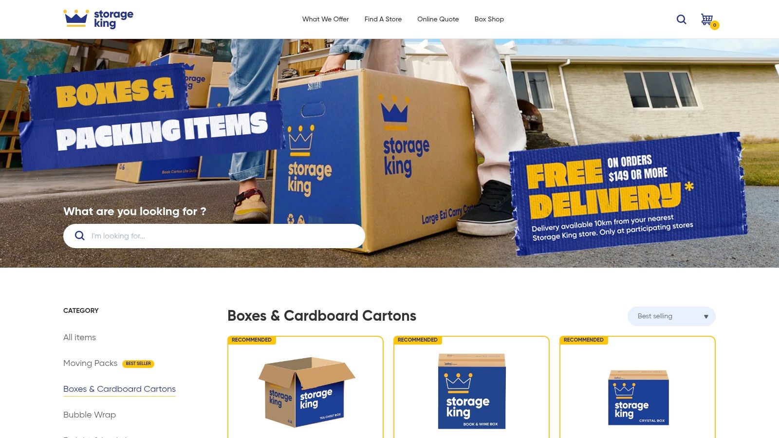 Storage King - Box Shop