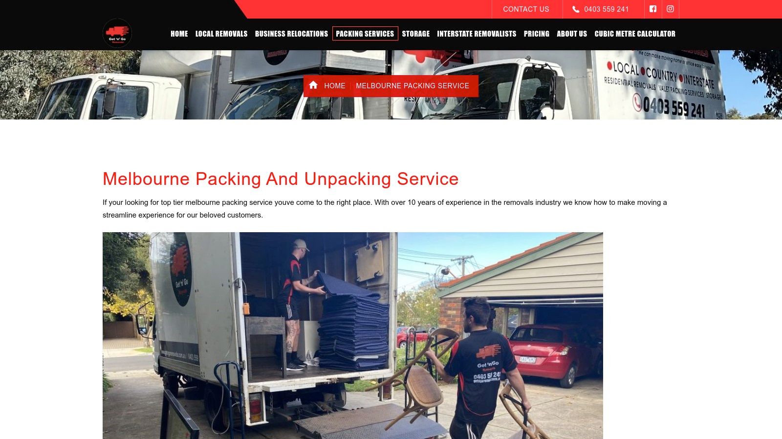 Melbourne Packing Service | Get n Go Removals