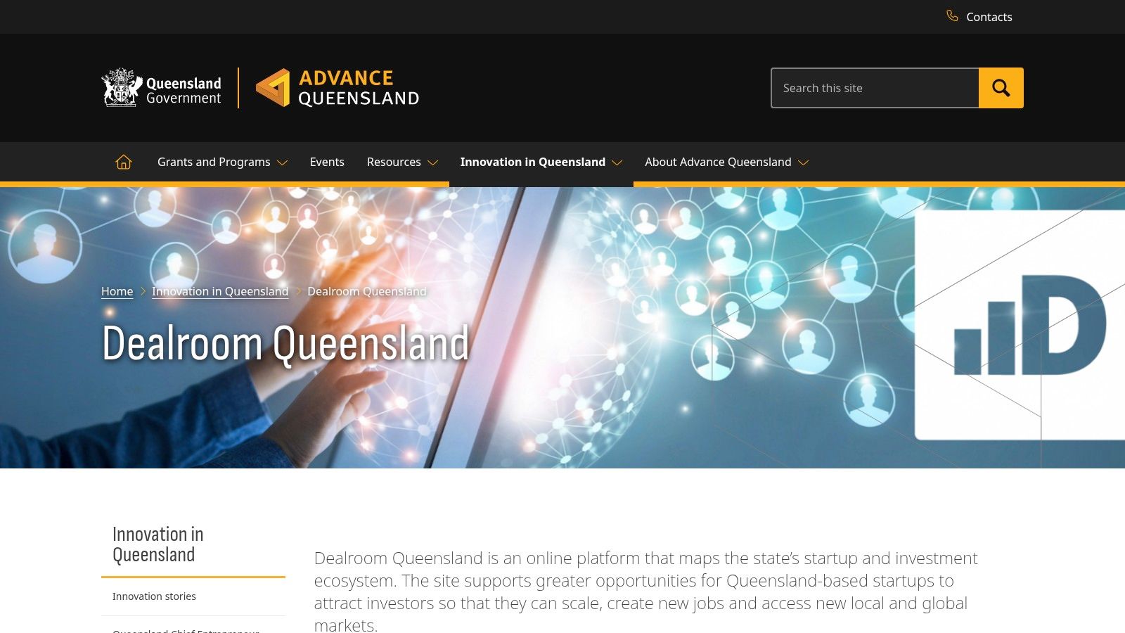 Advance Queensland – Dealroom Queensland