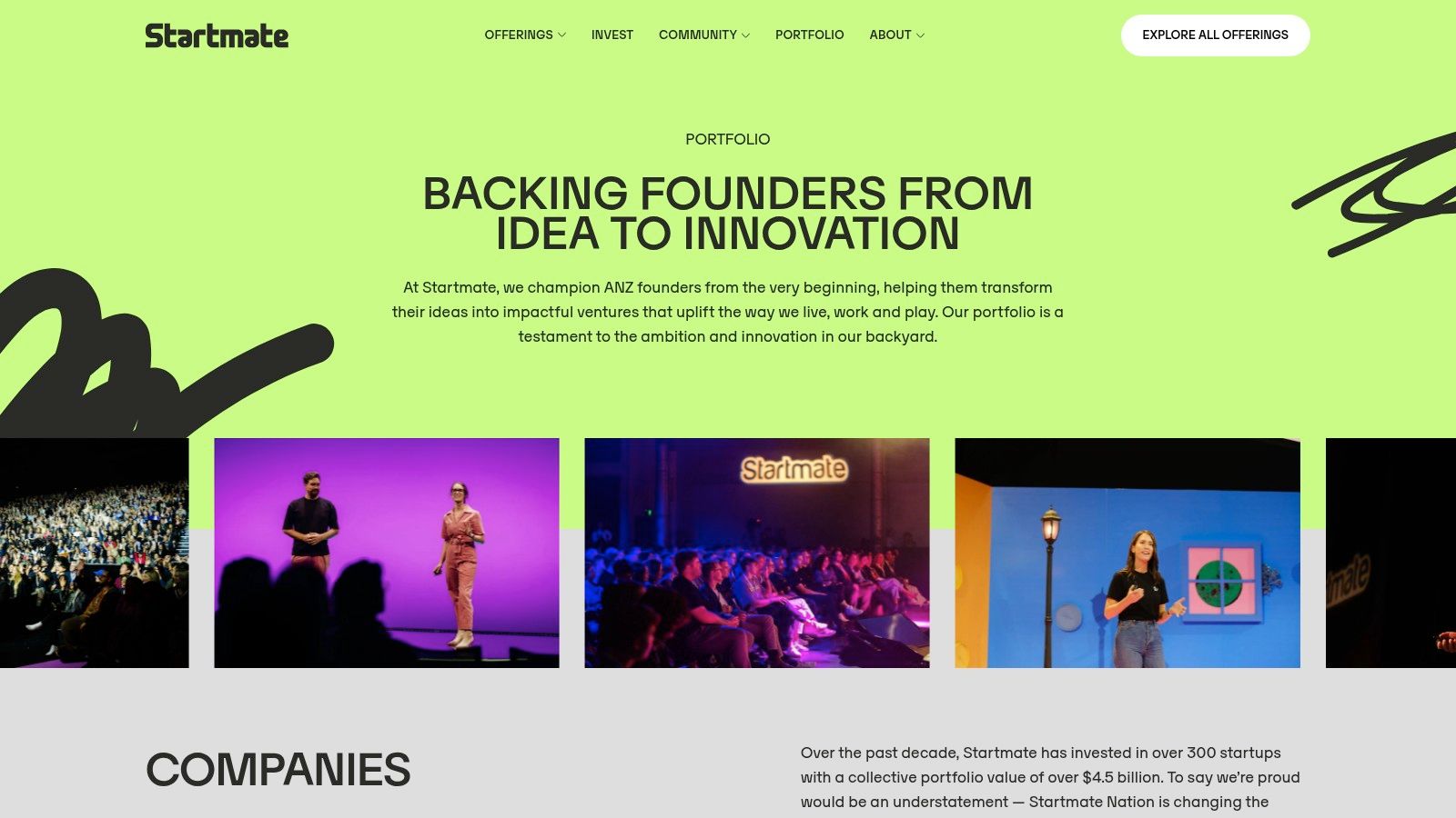 Startmate – Portfolio Directory