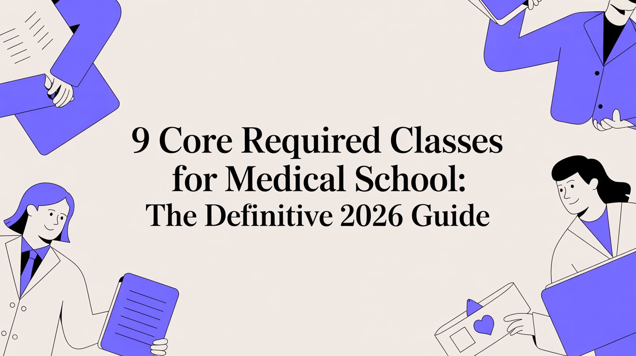 9 Core Required Classes for Medical School: The Definitive 2026 Guide