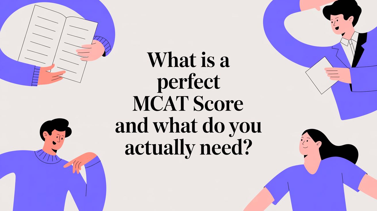 What Is a Perfect MCAT Score and What Do You Actually Need?