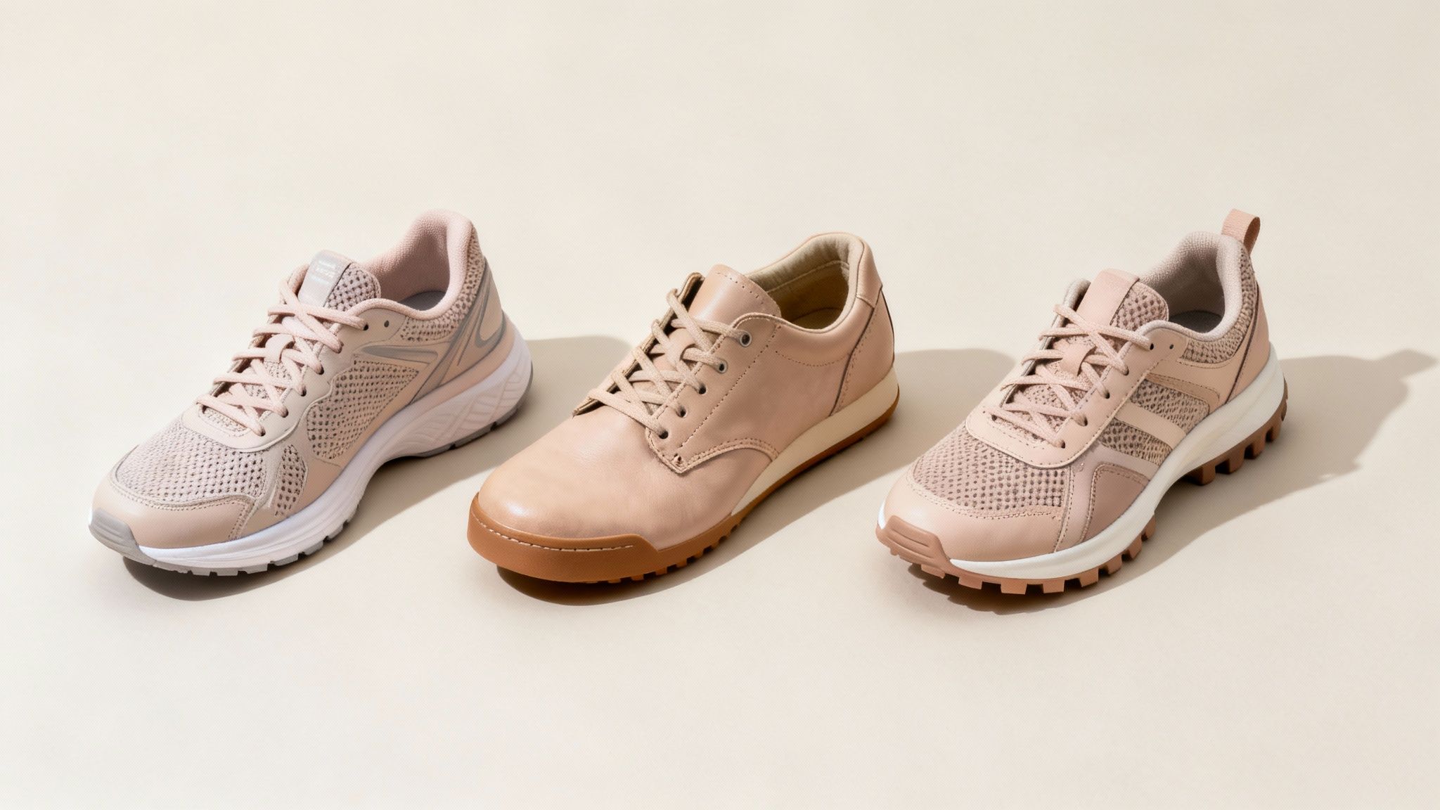A woman tying the laces of her vibrant athletic shoes before a workout.