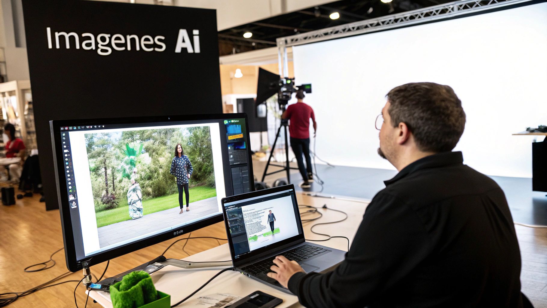 Ejemplos de IA generativa aplicada al retail: generación de descripciones, chatbots, diseño de productos y predicción de inventario Generación de Imágenes y Contenido Visual