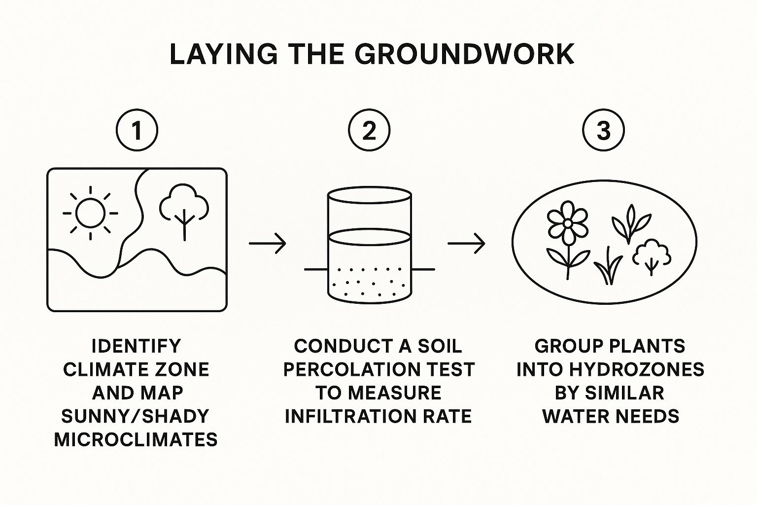 Infographic about drought tolerant landscape design