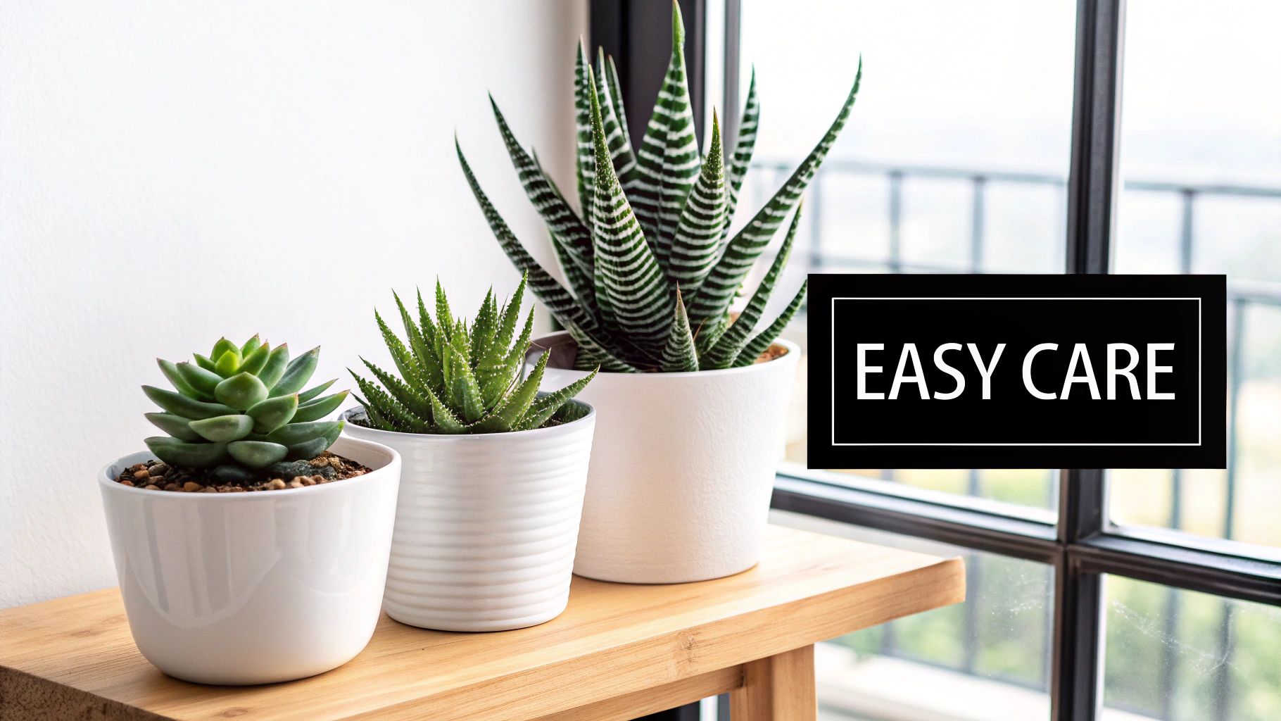 A Snake Plant and a ZZ Plant in a dimly lit room, showcasing their ability to thrive in low light conditions.