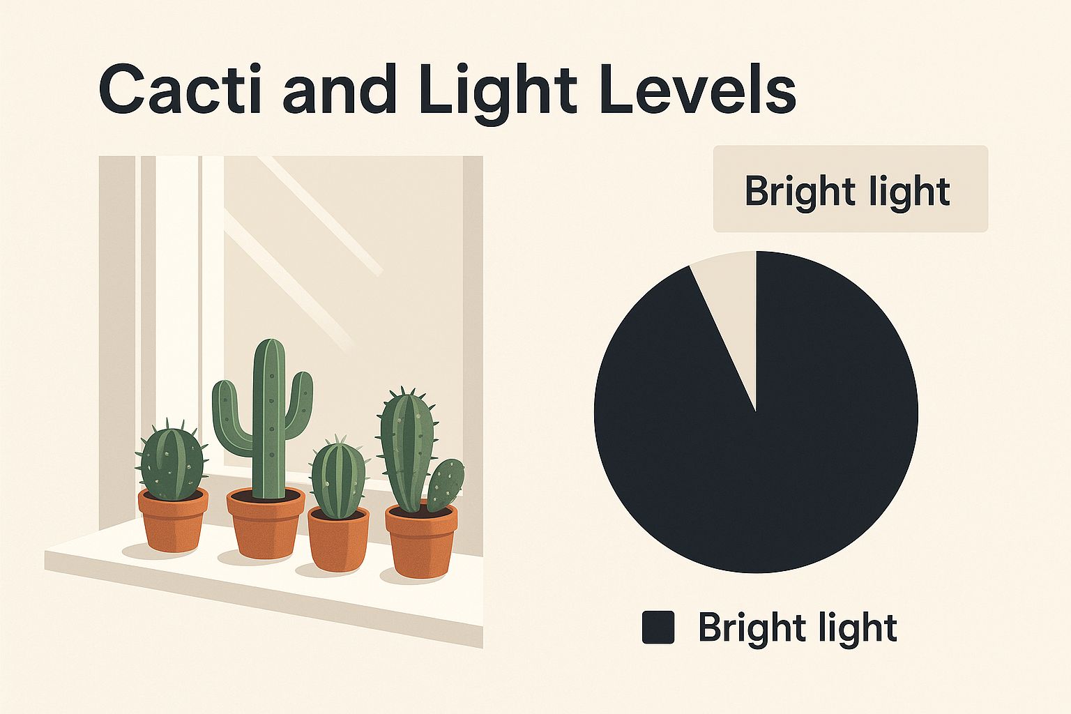 Infographic about best cactus for indoors