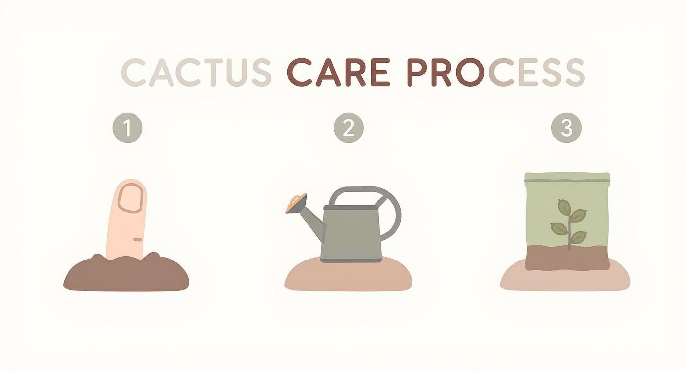 Infographic about peruvian apple cactus care