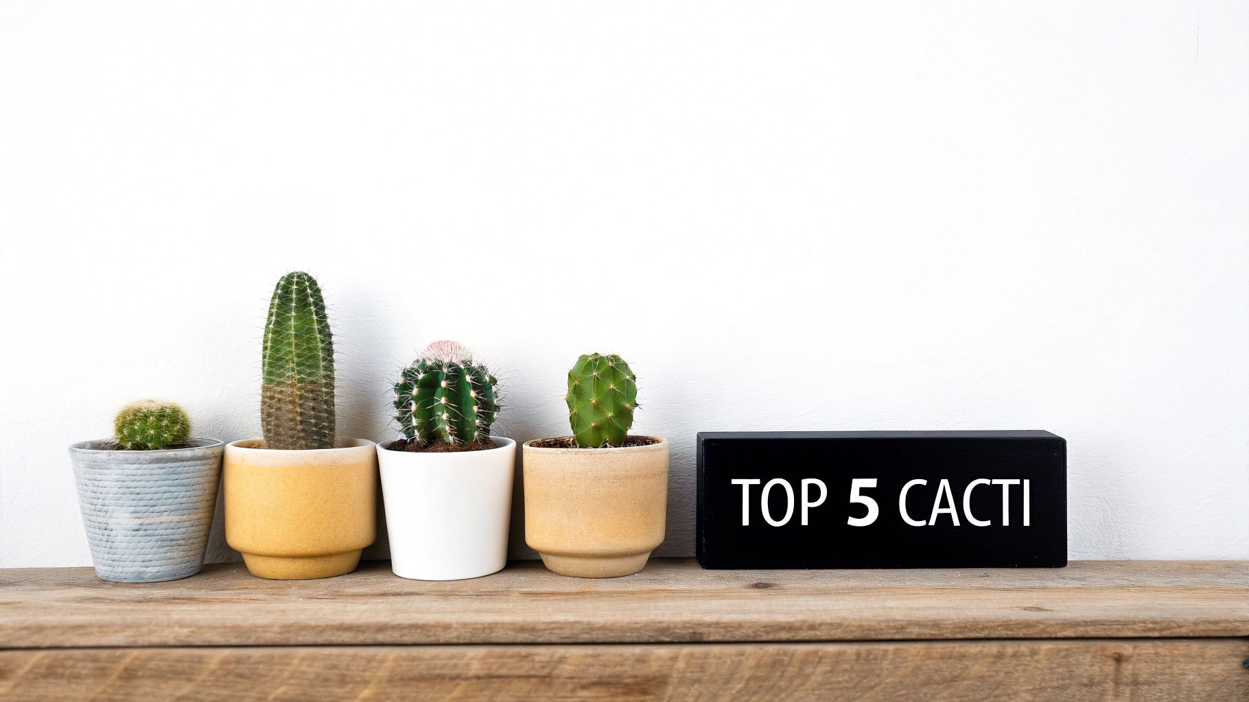 A person inspecting a small indoor cactus for signs of distress.