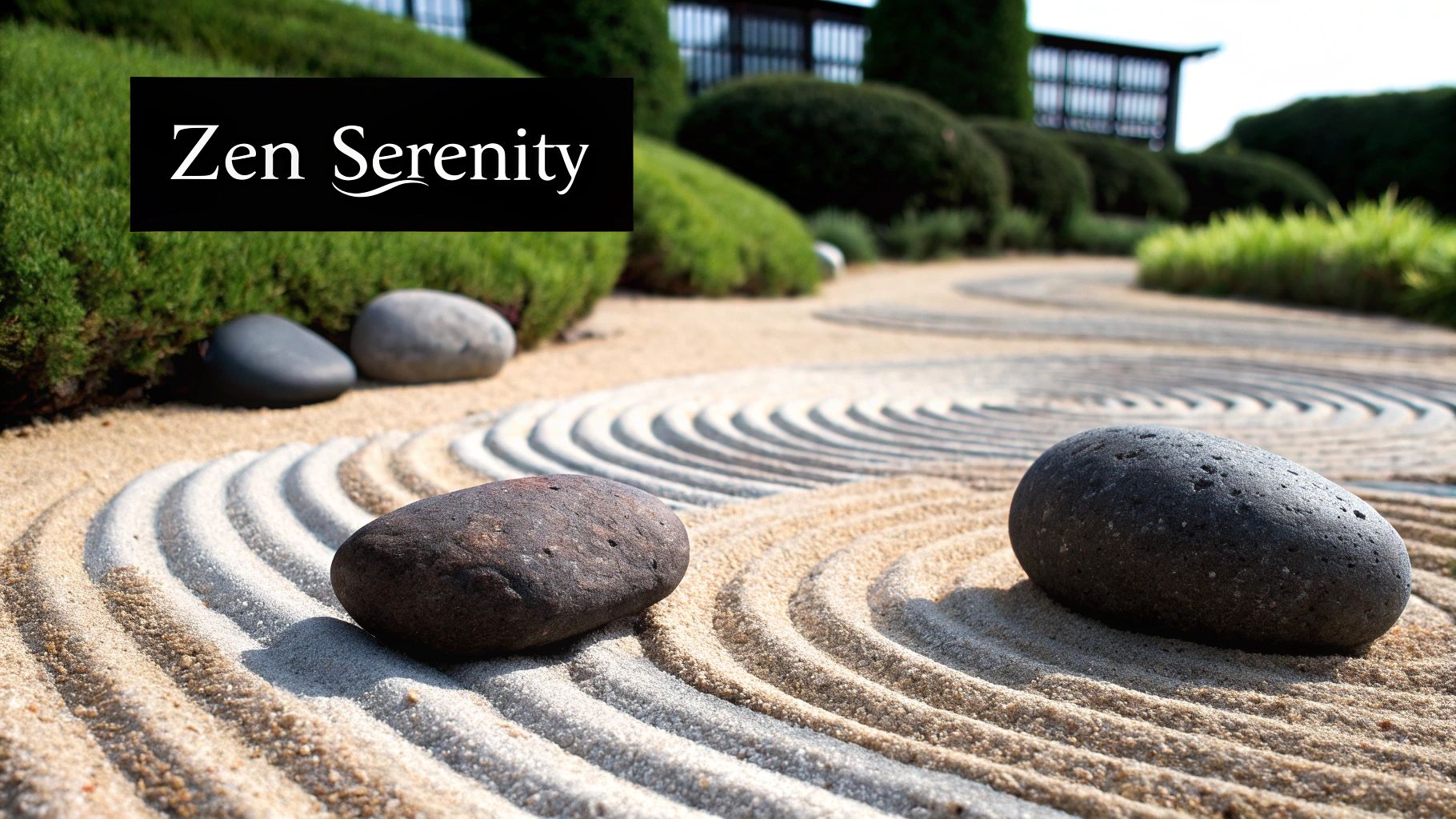 Zen Japanese Rock Garden (Karesansui)
