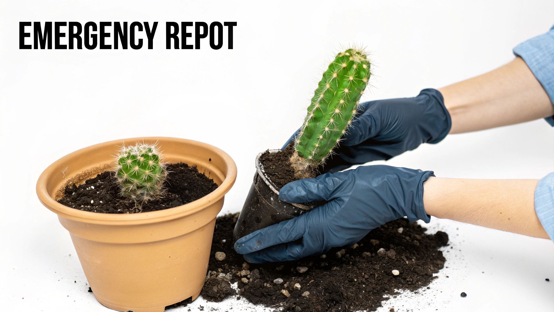 A variety of cacti with different shapes and sizes, including ball-shaped, columnar, and paddle-like cacti, showing their diverse forms.